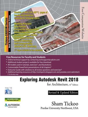 cover image of Exploring Autodesk Revit 2018 for Architecture, 1